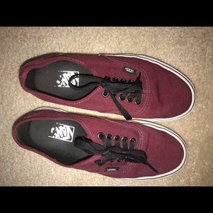 Burgundy Vans